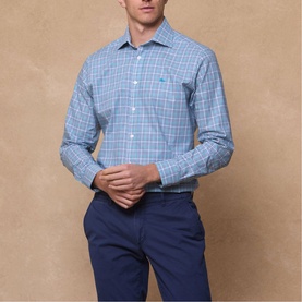 Nephin Check Print Shirt