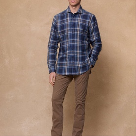 Nephin Linen Plaid Shirt