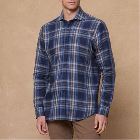Nephin Linen Plaid Shirt