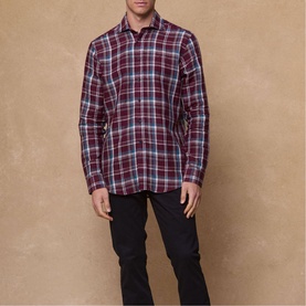Nephin Linen Plaid Shirt