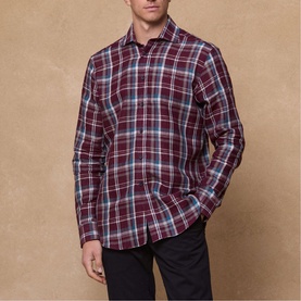 Nephin Linen Plaid Shirt