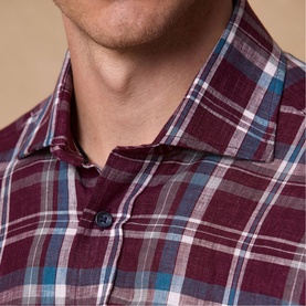Nephin Linen Plaid Shirt