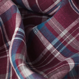 Nephin Linen Plaid Shirt