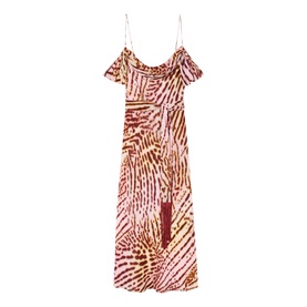 Orchid Printed Scarf Dress