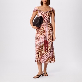 Orchid Printed Scarf Dress