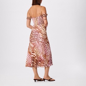 Orchid Printed Scarf Dress