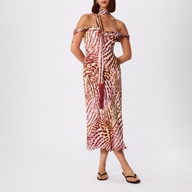 Orchid Printed Scarf Dress