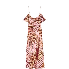 Orchid Printed Scarf Dress