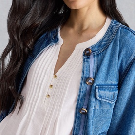 Poppy Button Front Blouse
