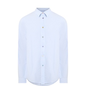 Contrast Button Tailored Fit Shirt