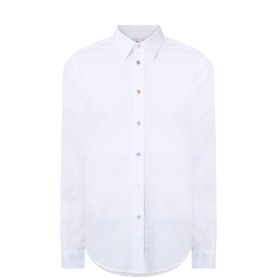 Contrast Button Tailored Fit Shirt