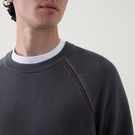 Contrast Stripe Sweater