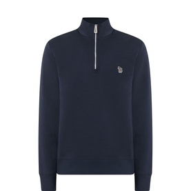 Zebra Logo Half-Zip Sweatshirt