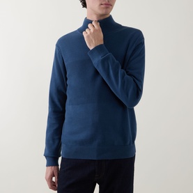 Stripe Half-Zip Sweater
