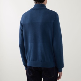 Stripe Half-Zip Sweater