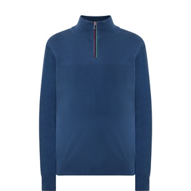 Stripe Half-Zip Sweater