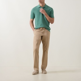 Textured Knit Polo Shirt