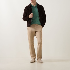 Textured Knit Polo Shirt