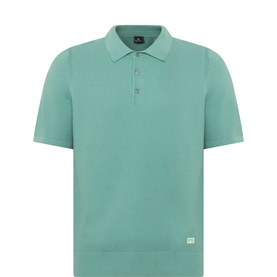 Textured Knit Polo Shirt