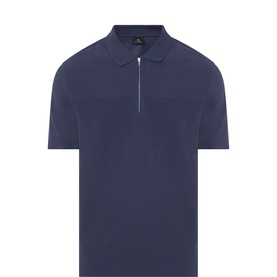 Textured Stripe Polo Shirt