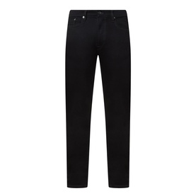 Paul Smith Logo Tapered Jeans in blue, slim tapered cut, five-pocket style with button and fly zip fastening, belt loops