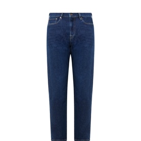 Vintage Wash Tapered-Leg Jeans