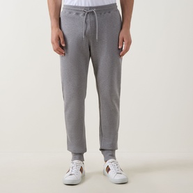 Zebra Logo Drawstring Cuffed Sweatpants