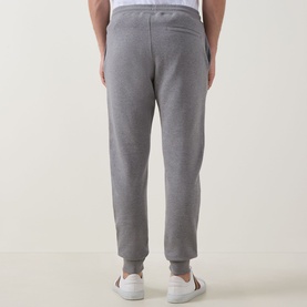 Zebra Logo Drawstring Cuffed Sweatpants