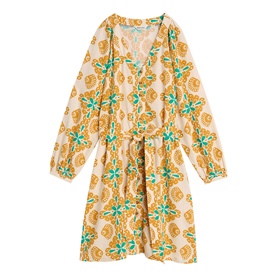 Petra Printed Mini Flared Dress