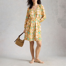 Petra Printed Mini Flared Dress