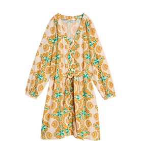 Petra Printed Mini Flared Dress