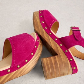 Phoebe Clog Block Heels