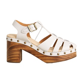 Phoebe Fisherman Clog Block Heels