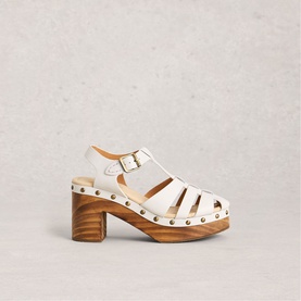 Phoebe Fisherman Clog Block Heels