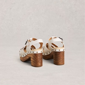 Phoebe Fisherman Clog Block Heels