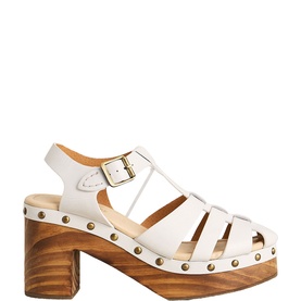 Phoebe Fisherman Clog Block Heels