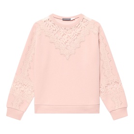 Lace Insert Sweatshirt
