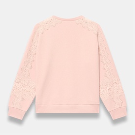 Lace Insert Sweatshirt
