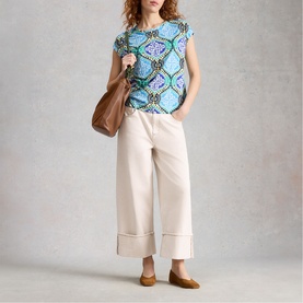 Rowan Printed Linen T-Shirt