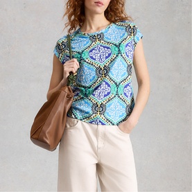 Rowan Printed Linen T-Shirt