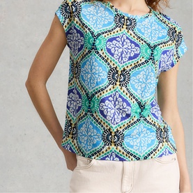 Rowan Printed Linen T-Shirt