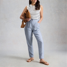 Rowena Linen Tapered Trousers