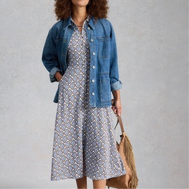Rua Floral Flared Shirt Dress