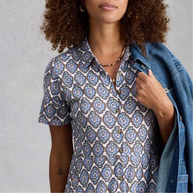 Rua Floral Flared Shirt Dress