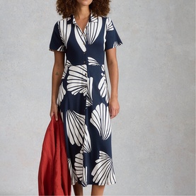Rua Floral Flared Shirt Dress
