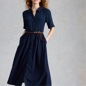 Rylee Double Cloth Shirt Dress