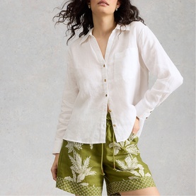 Sadie Boyfriend Linen Shirt