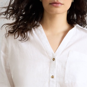 Sadie Boyfriend Linen Shirt
