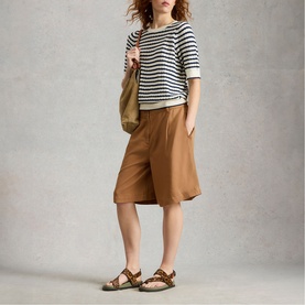 Sasha Pleated Wide Leg Shorts