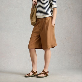 Sasha Pleated Wide Leg Shorts